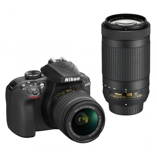 Nikon D3400 Digitale Spiegelreflexkamera mit Objektiv Nikkor AF-P 18/55vr und Nikkor AF-P 70 - 300 VR, 24,7 Megapixel, LCD 3, SD-8 GB 300 x Premium Lexar, Schwarz [Nital Card: 4 Jahre Garantie]-33